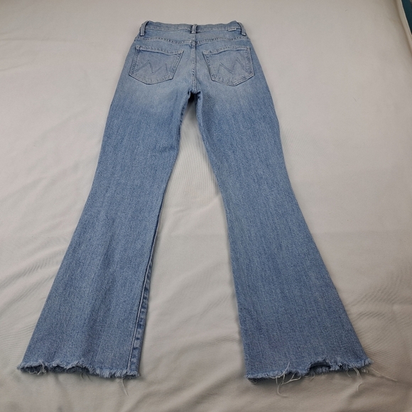 Mother The Tippy Top Insider Ankle Fray Jeans in Sippin' Sweet Tea Size 25 - Picture 11 of 13